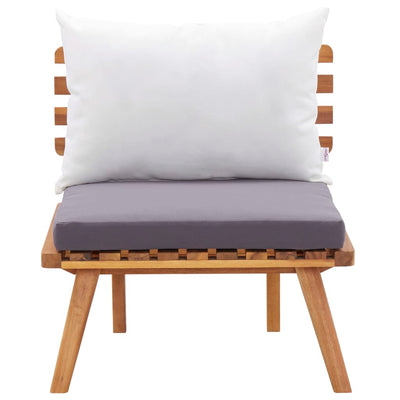 4 Piece Garden Lounge Set with Cushions Solid Acacia Wood Payday Deals