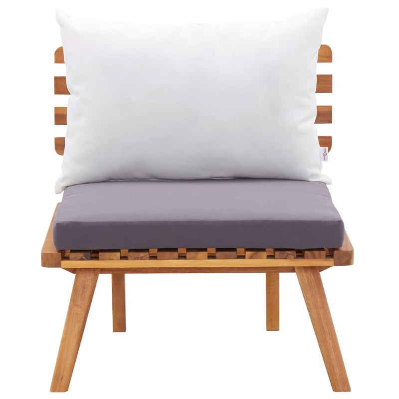 4 Piece Garden Lounge Set with Cushions Solid Acacia Wood Payday Deals