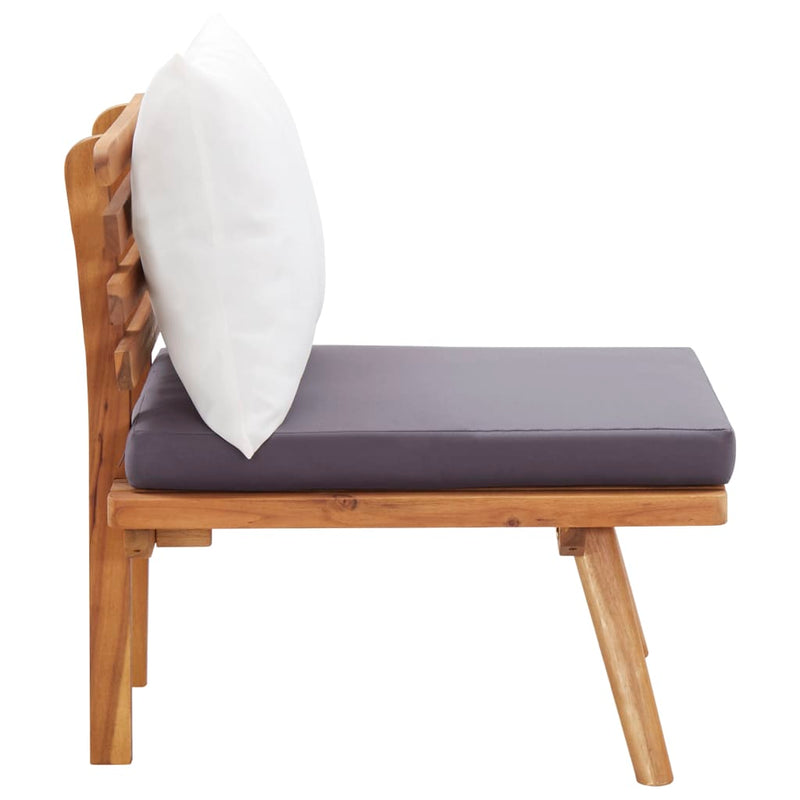 4 Piece Garden Lounge Set with Cushions Solid Acacia Wood Payday Deals