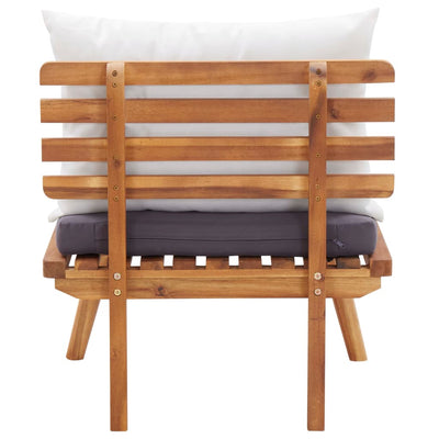 4 Piece Garden Lounge Set with Cushions Solid Acacia Wood Payday Deals