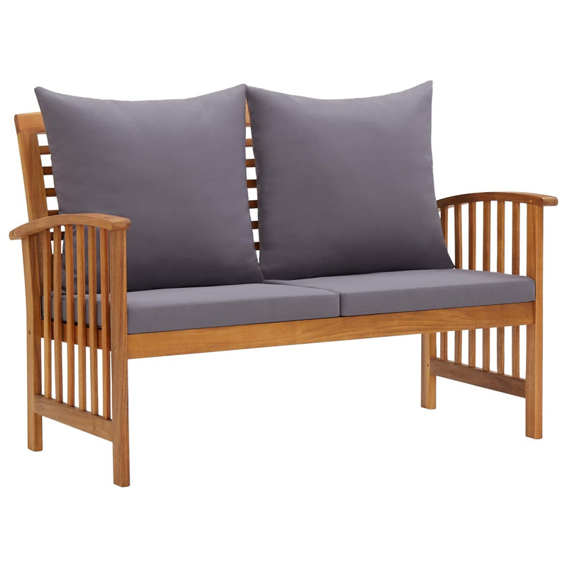 4 Piece Garden Lounge Set with Cushions Solid Acacia Wood (310258+310264) Payday Deals