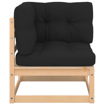 4 Piece Garden Lounge Set with Cushions Solid Pinewood Payday Deals