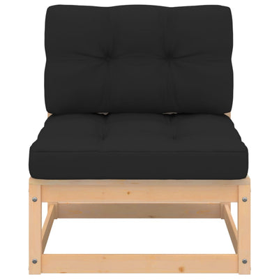 4 Piece Garden Lounge Set with Cushions Solid Pinewood Payday Deals