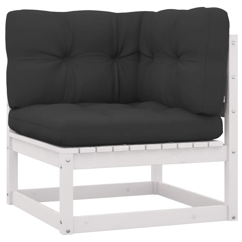 4 Piece Garden Lounge Set with Cushions Solid Pinewood Payday Deals