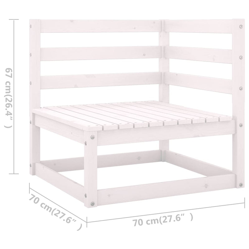 4 Piece Garden Lounge Set with Cushions Solid Pinewood Payday Deals