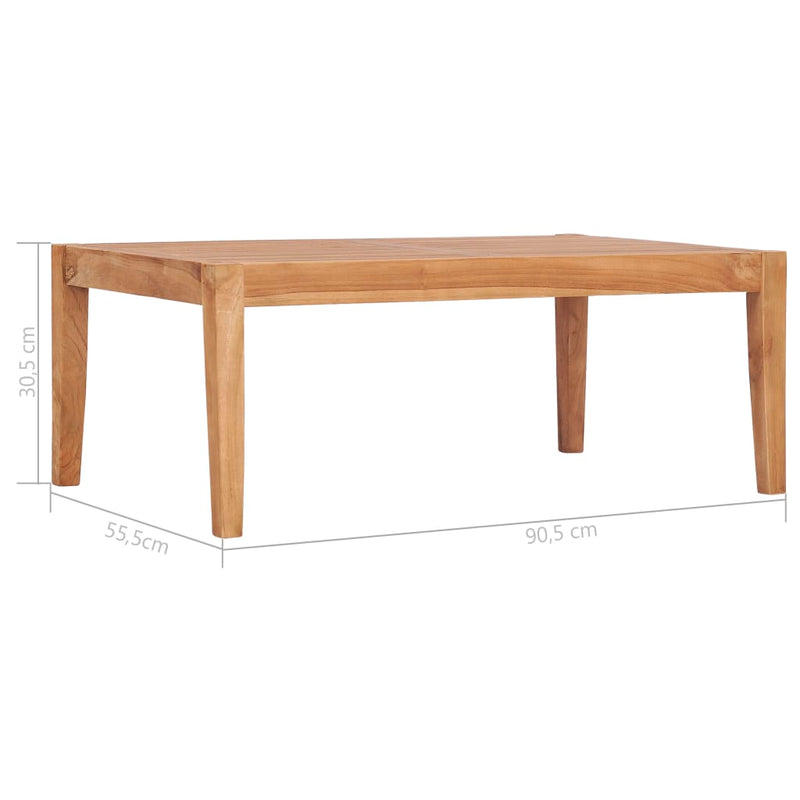 4 Piece Garden Lounge Set with Cushions Solid Teak Wood Payday Deals
