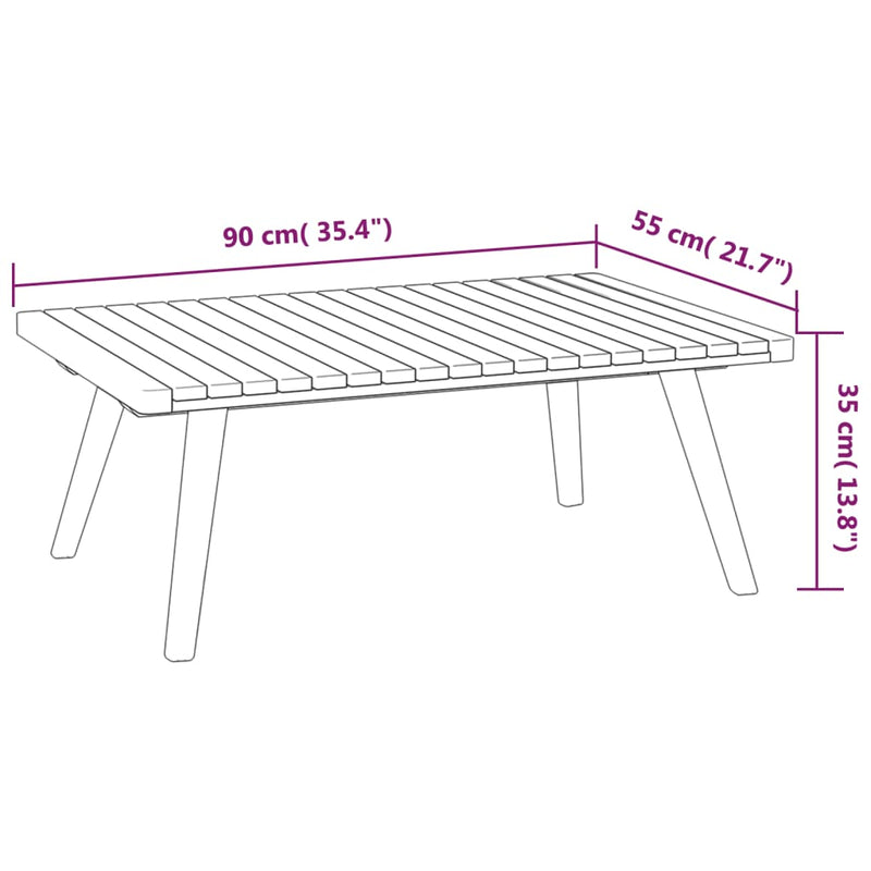 4 Piece Garden Lounge Set with Cushions Solid Wood Acacia Payday Deals