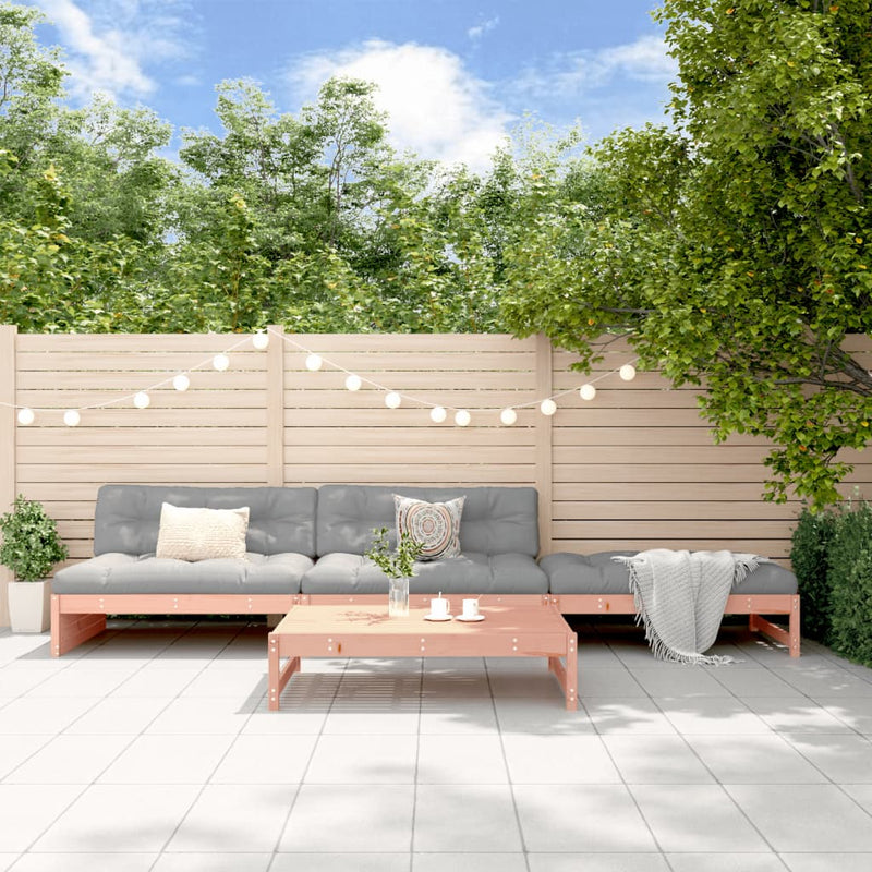 4 Piece Garden Lounge Set with Cushions Solid Wood Douglas Payday Deals