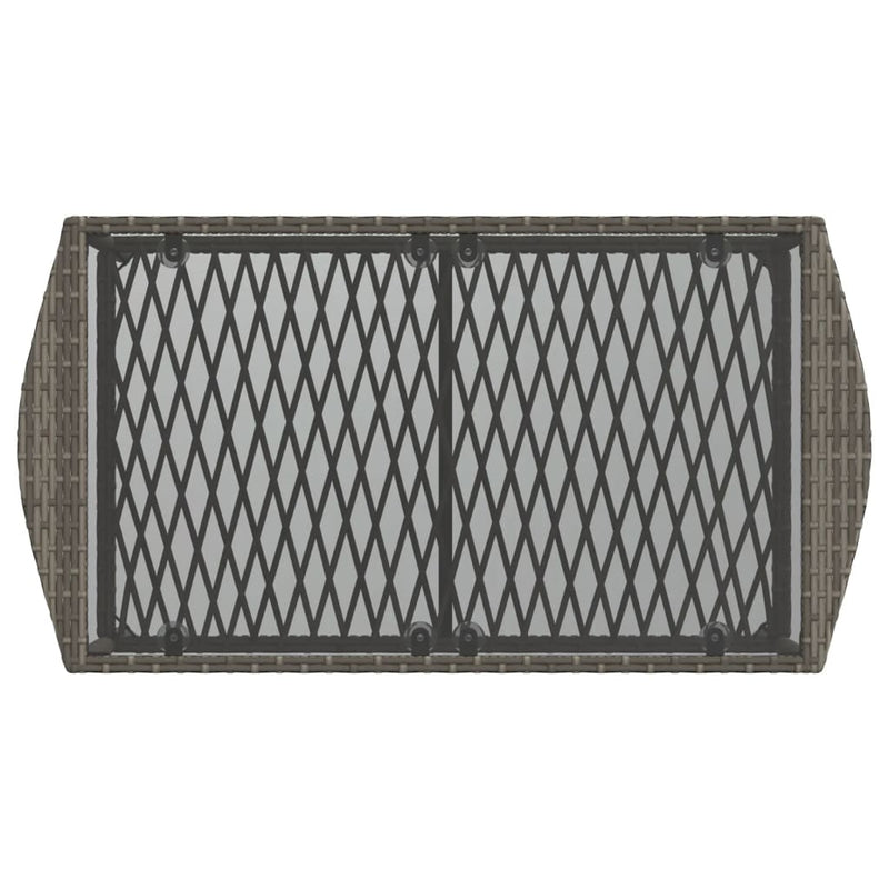 4 Piece Garden Sofa Set with Cushions Grey Poly Rattan Payday Deals