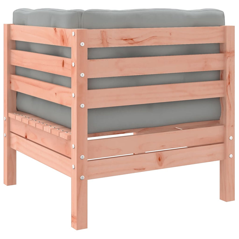 4 Piece Garden Sofa Set with Cushions Solid Wood Douglas Fir Payday Deals