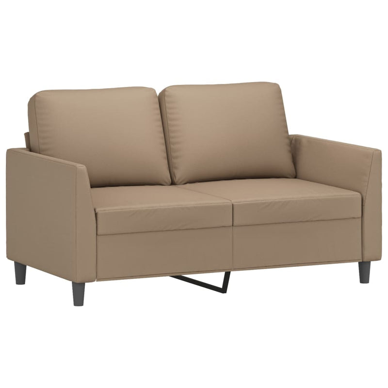 4 Piece Sofa Set with Cushions Cappuccino Faux Leather Payday Deals