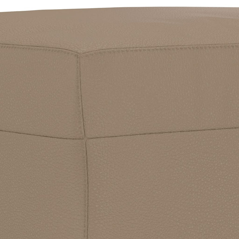 4 Piece Sofa Set with Cushions Cappuccino Faux Leather Payday Deals