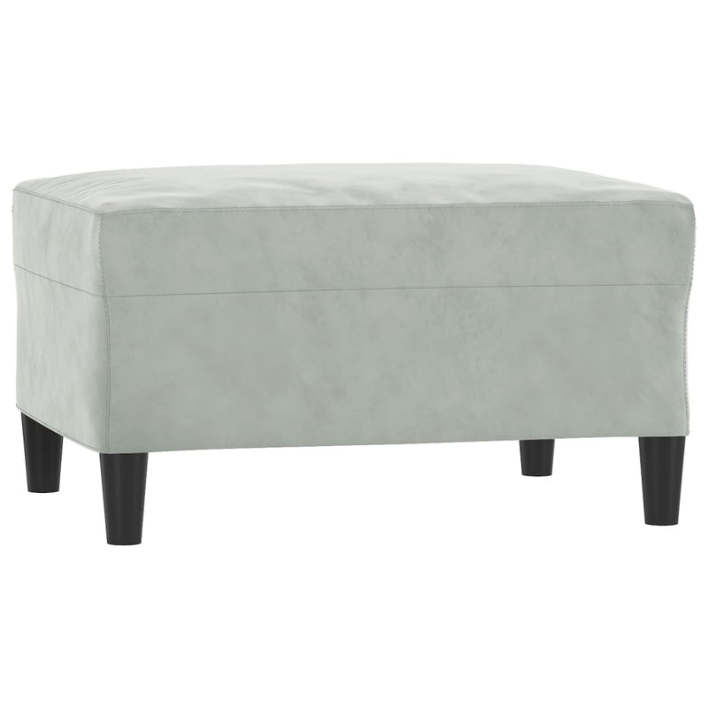 4 Piece Sofa Set with Cushions Light Grey Velvet Payday Deals