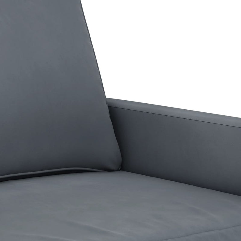 4 Piece Sofa Set with Pillows Dark Grey Velvet Payday Deals