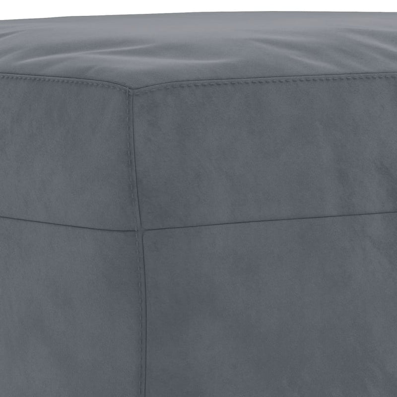 4 Piece Sofa Set with Pillows Dark Grey Velvet Payday Deals