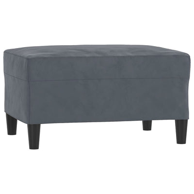 4 Piece Sofa Set with Pillows Dark Grey Velvet Payday Deals