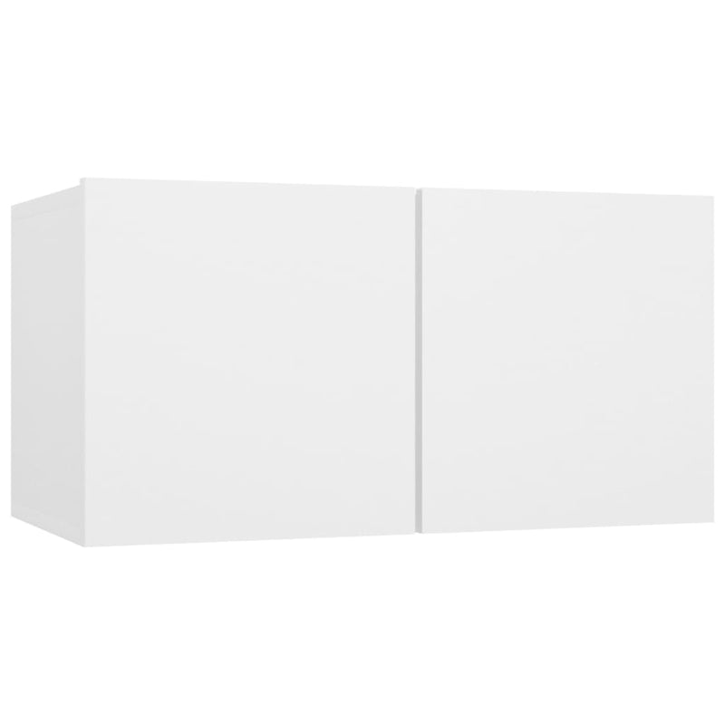 4 Piece TV Cabinet Set White Engineered Wood Payday Deals