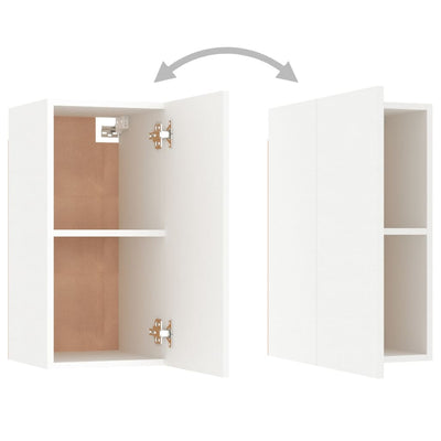 4 Piece TV Cabinet Set White Engineered Wood Payday Deals