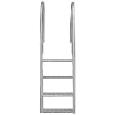 4-Step Dock/Pool Ladder Aluminium 167 cm Payday Deals
