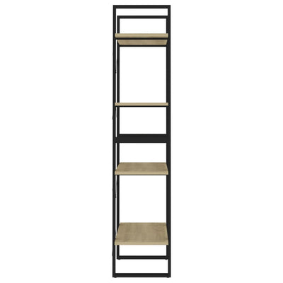 4-Tier Book Cabinet Sonoma Oak 60x30x140 cm Engineered Wood Payday Deals