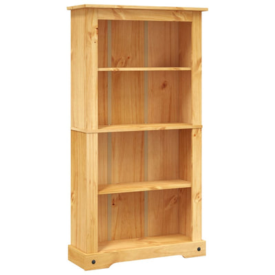 4-Tier Bookcase Mexican Pine Corona Range 81x29x150 cm Payday Deals