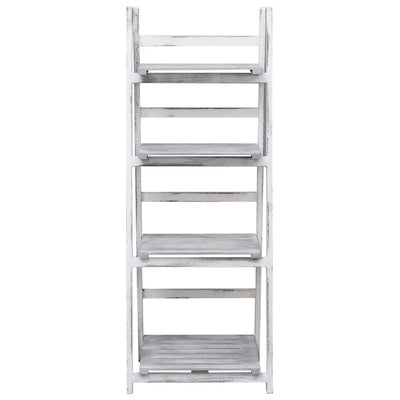 4-Tier Plant Stand Grey 43x33x113 cm Wood Payday Deals