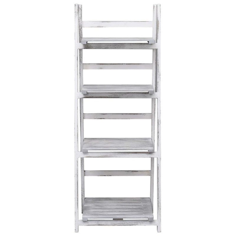 4-Tier Plant Stand Grey 43x33x113 cm Wood Payday Deals