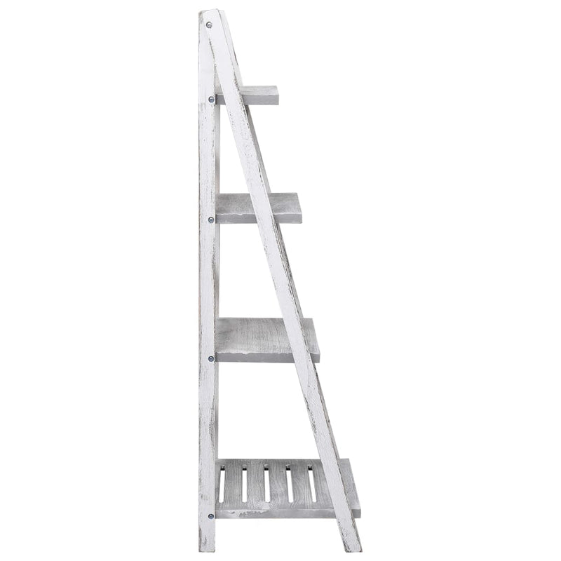 4-Tier Plant Stand Grey 43x33x113 cm Wood Payday Deals