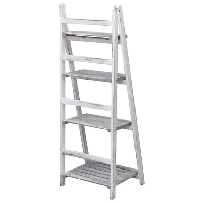 4-Tier Plant Stand Grey 43x33x113 cm Wood Payday Deals