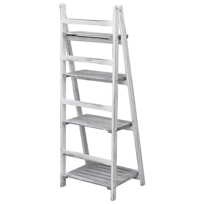 4-Tier Plant Stand Grey 43x33x113 cm Wood Payday Deals