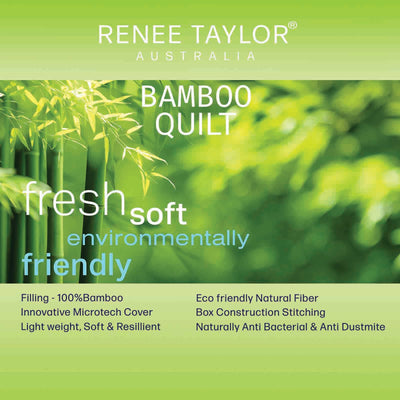 400 GSM Natural Bamboo Quilt by Renee Taylor King