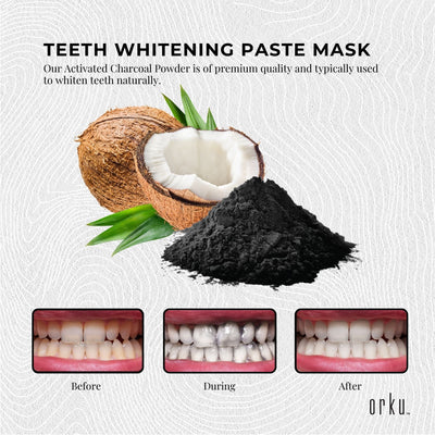 400g Activated Carbon Powder Coconut Charcoal Teeth Whitening Toothpaste Mask Payday Deals