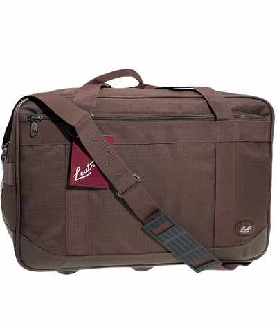 44L Foldable Duffel Bag Gym Sports Luggage Travel Foldaway School Bags - Rust Payday Deals