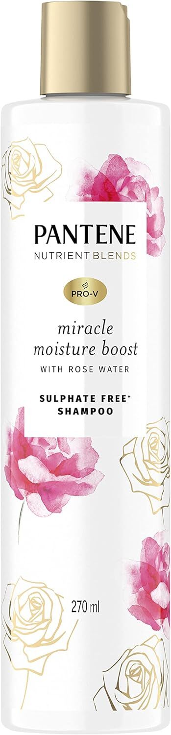 Pantene Pro-V Nutrient Blends Miracle Moisture Boost Shampoo 270ml - Rose Water