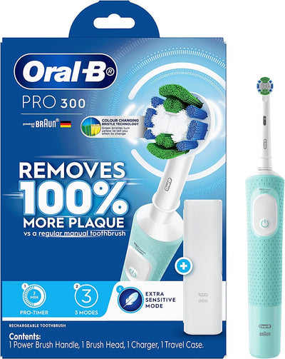 Oral-B Pro 300 Electric Toothbrush - Mint Green