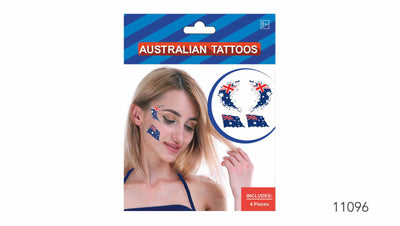 4pcs Australian Flag Face Tattoos Anzac Australia Day Soccer Tennis Payday Deals