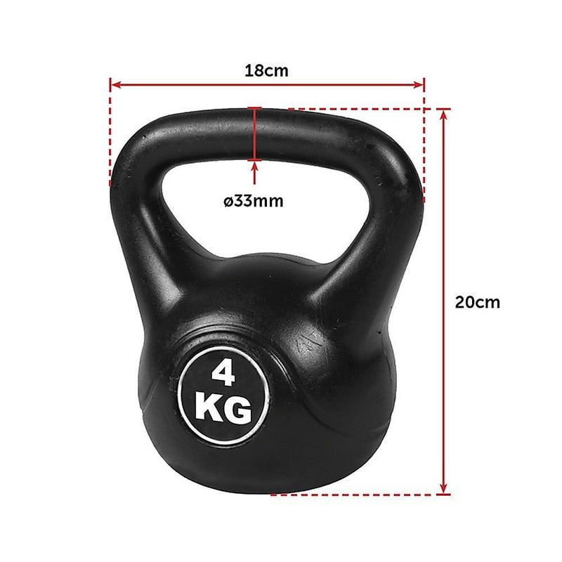 4pcs Exercise Kettle Bell Weight Set 20KG Payday Deals