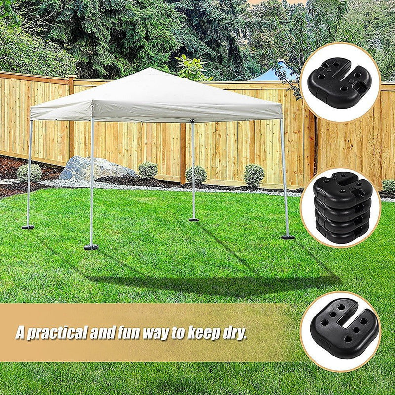 4pcs Outdoor Canopy Tent Leg Weights Anchor Stand Heavy Duty Gazebo Discs Base Payday Deals