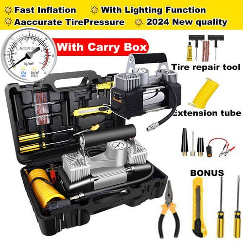 4WD Car Pump Truck 12V 150PSI Car Air Compressor Portable Tyre Deflator Inflator Payday Deals