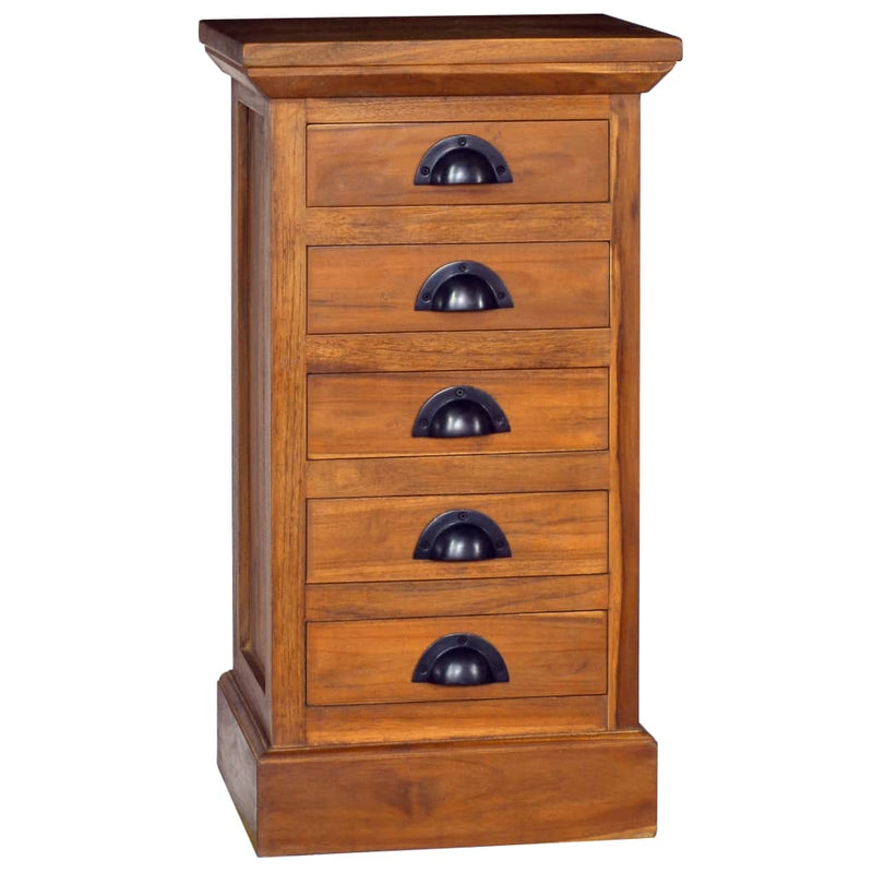 5-Drawer Cabinet 35x30x60 cm Solid Teak Wood Payday Deals