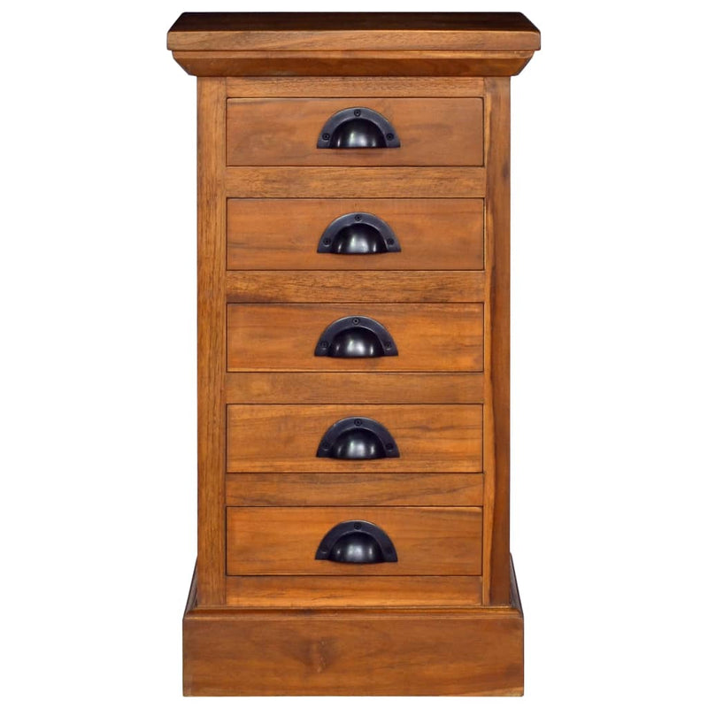 5-Drawer Cabinet 35x30x60 cm Solid Teak Wood Payday Deals