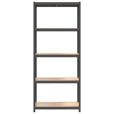 5-Layer Shelves 5 pcs Anthracite Steel&Engineered Wood Payday Deals