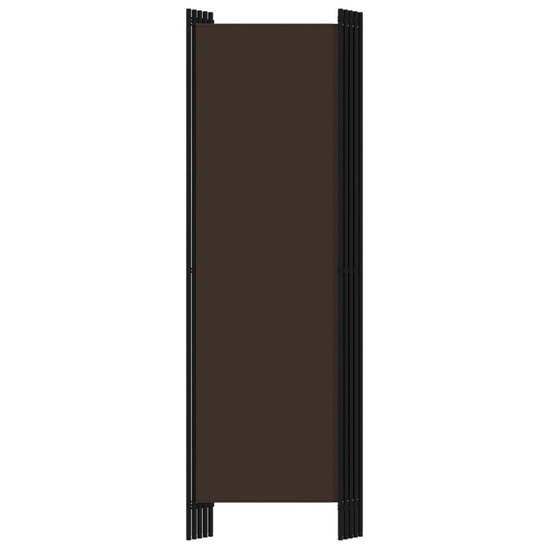 5-Panel Room Divider Brown 250x180 cm Payday Deals