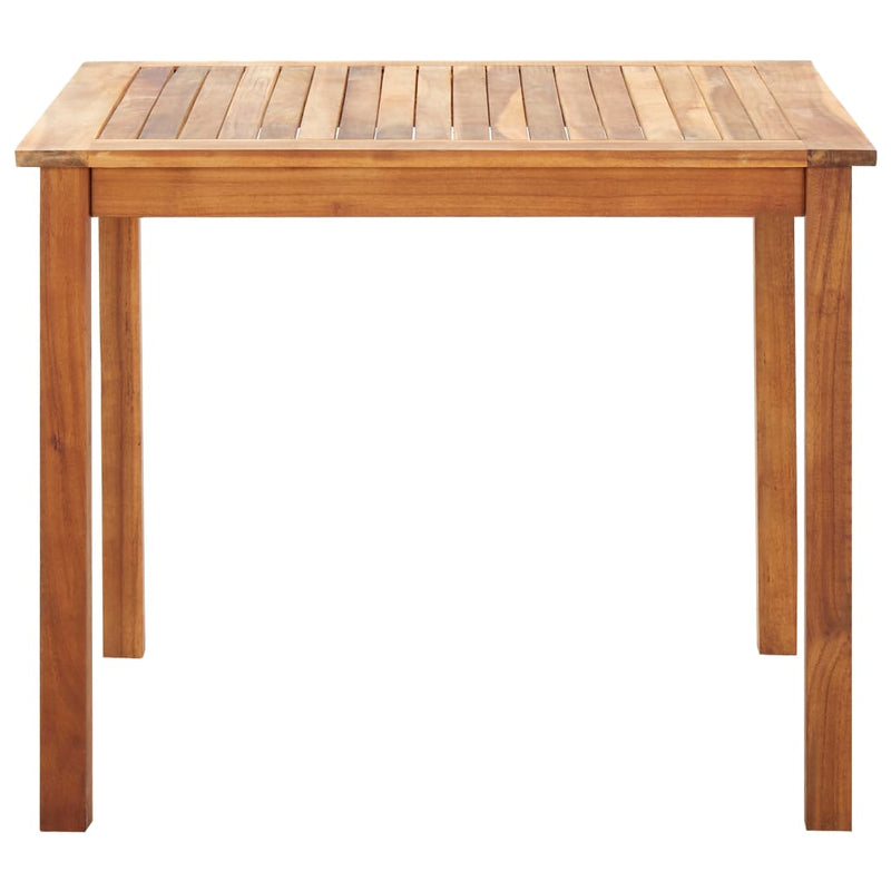 5 Piece Dining Set Poly Rattan and Solid Acacia Wood Grey Payday Deals