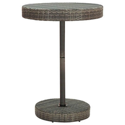 5 Piece Garden Bar Set with Cushions Grey Poly Rattan Payday Deals
