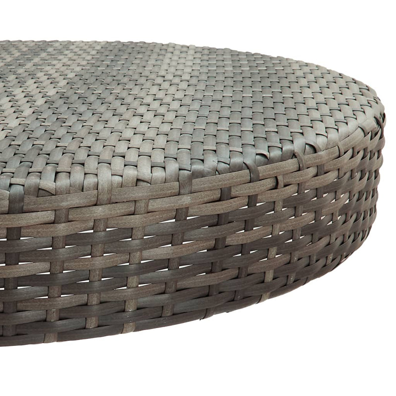 5 Piece Garden Bar Set with Cushions Grey Poly Rattan Payday Deals
