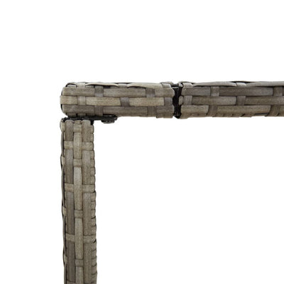 5 Piece Garden Bar Set with Cushions Grey Poly Rattan Payday Deals