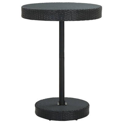 5 Piece Garden Bar Set with Cushions Poly Rattan Black Payday Deals
