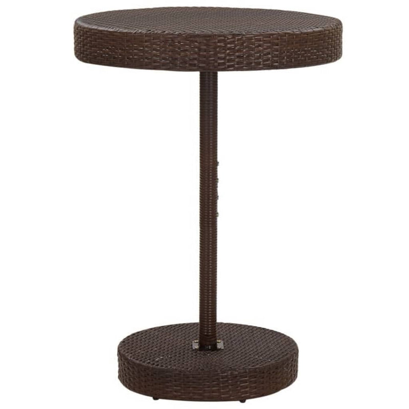 5 Piece Garden Bar Set with Cushions Poly Rattan Brown Payday Deals