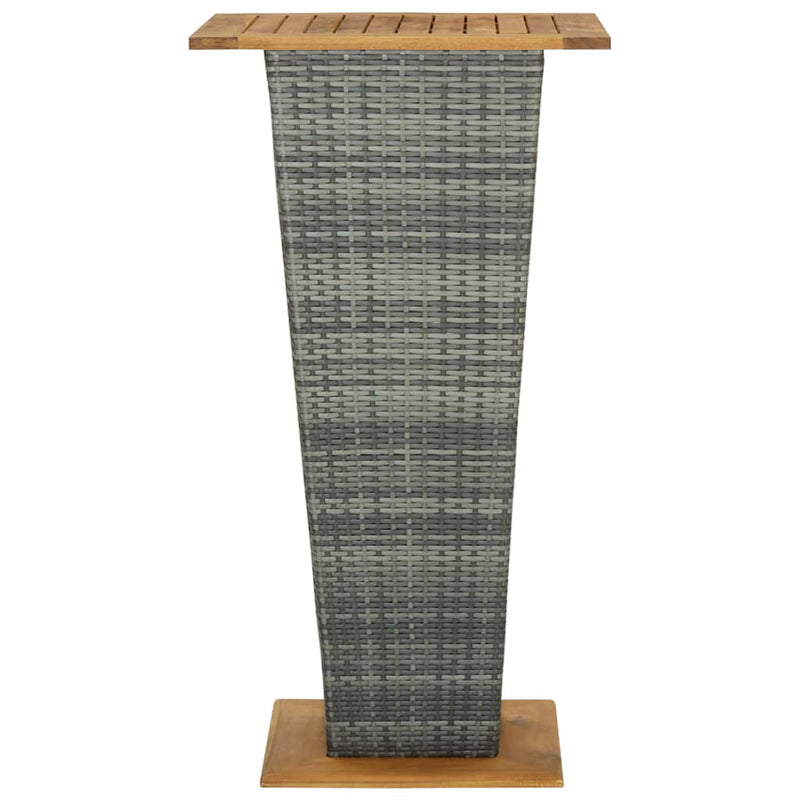 5 Piece Garden Bar Set with Cushions Poly Rattan Grey Payday Deals